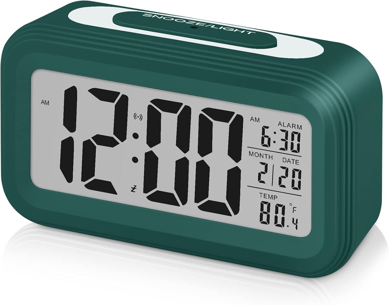 Vemera Digitale LED wekker met snooze functie, 13,5 x 7,5 x 4,5 cm