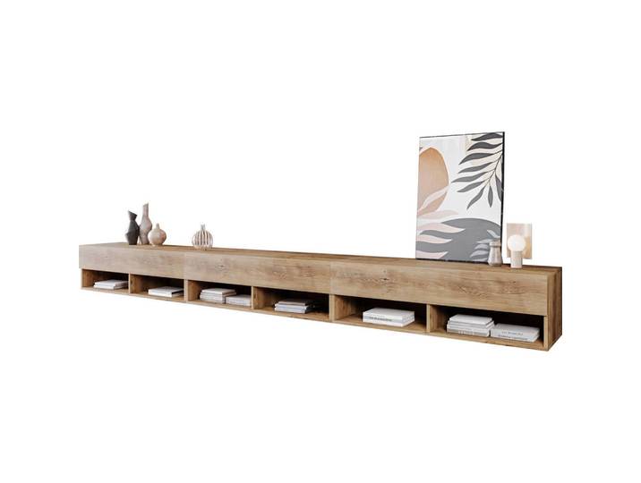 P & B Lowboard, Kastanienfarben, Kunststoff, 300x30x31 cm, Fsc, Made in EU, stehend, hängend, Wohnzimmer, TV Möbel, Lowboards, Lowboards stehend