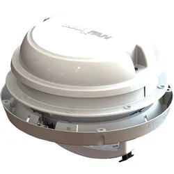 Airxcel Maxxfan Dome Dachlüfter / Seitenwandlüfter 12 V mit LED Beleuchtung weiß