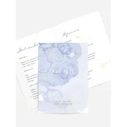 Menuekarten Taufe selbst gestalten mit Spruch und Fotos im Onlinedesigner bei Meine-Kartenmanufaktur.de