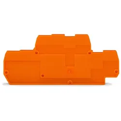 WAGO Abschluss- und Zwischenplatte 2mm dick orange