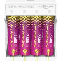 Ansmann Pure Power Set 4× Mignon AA Akkus und Lademodul Mignon (AA)-Akku Li-Ion 3250 mAh 1.5 V 1 St. 1001-0183