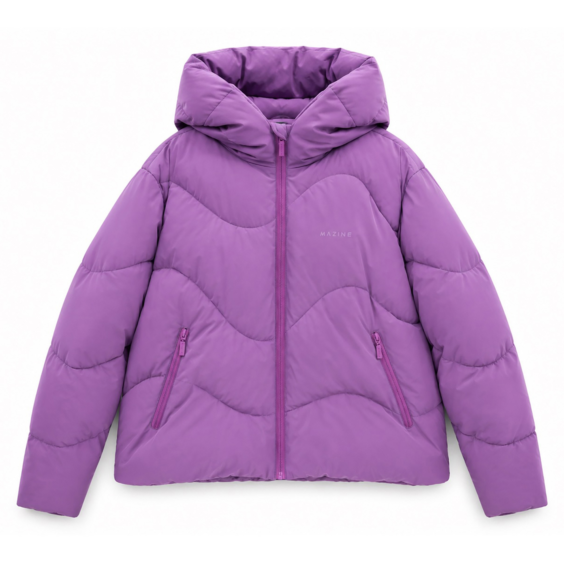 Mazine Waves Quilt Puffer Damen Isolationsjacke lila Größe XS Lifestyle Wasserabweisend