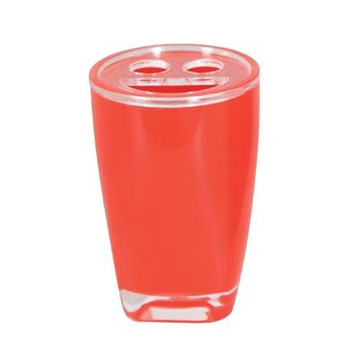 MSV Tahiti - Zahnbürstenhalter aus Acryl in Rot