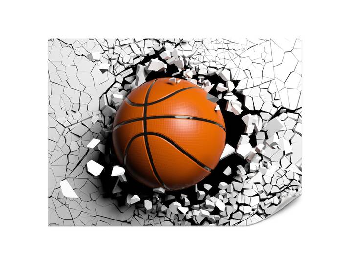 FOTOTAPETE für Jugendzimmer Basketball Wandbruch Sport 200x140