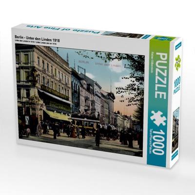 CALVENDO Puzzle Berlin - Unter den Linden 1918 | 1000 Teile Lege-Größe 64x48cm Foto-Puzzle für glückliche Stunden