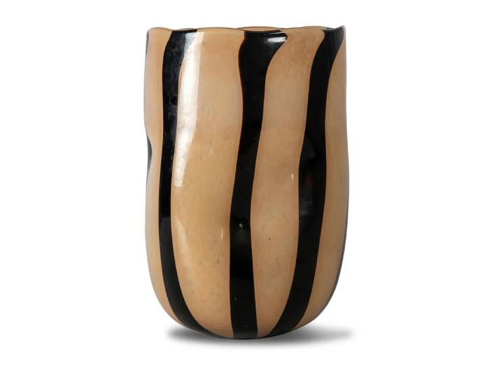 Byon Vase Curt 30 cm Noir-beige