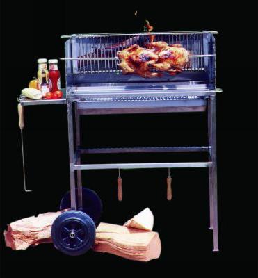 Schneider Multi Kulti Grill aus Edelstahl Holzkohlegrill ohne Motor