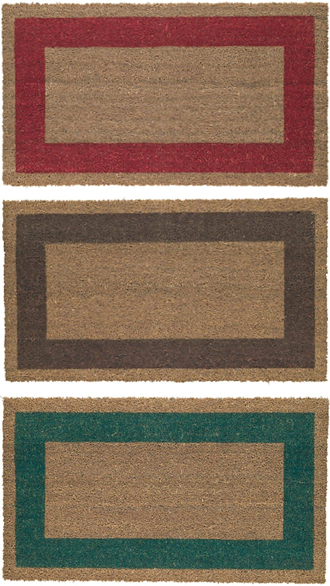 Tecnomat ZERBINO COCCO 60x100x1,7 cm CON BORDO IN VARI COLORI FONDO VINILE MADE IN ITALY