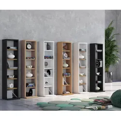 VCM Holzregal stehend   platzsparender CD Schrank für 102 CDs oder 36 DVDs   Maße: H. 92 x B. 21 x T. 20 cm   Elegantes DVD Regal stehend   Blu-Ray Regal   CD Regal - Elementa
