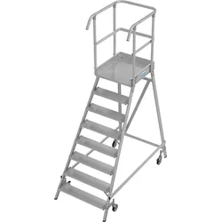 Krause STABILO Professional Podestleiter fahrbar einseitig begehbar 1x8 Stufen