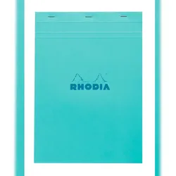 Rhodia 18100C 5x Rhodia gehefteter Block, COULEURS N°18 A421x31,8 cm, 80 Blatt kariert, mikroperforiert, Einbände farbig sortiertSortiert