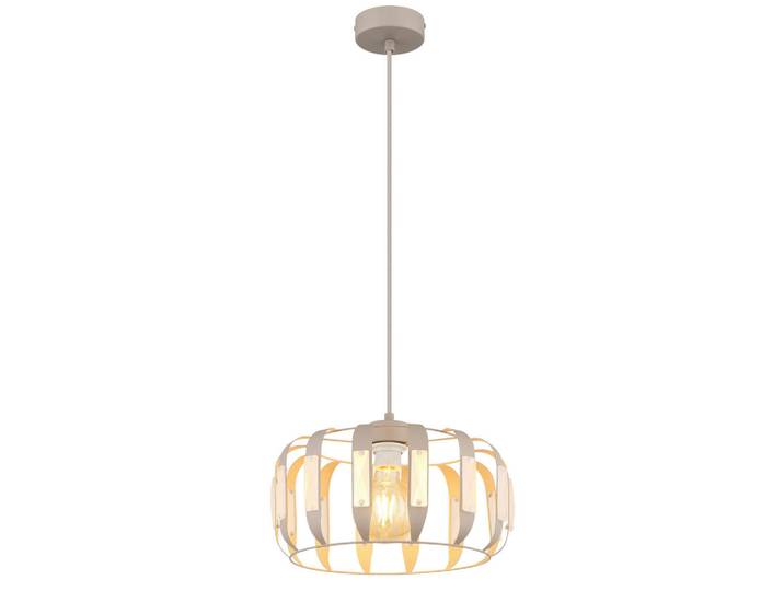 Globo Hängeleuchte Arlen, Weiß, Sandfarben, Beige, Metall, Glas, rund, 120 cm, CE, beliebig kürzbar, Lampen & Leuchten, Innenbeleuchtung, Hängeleuchten, Pendelleuchten