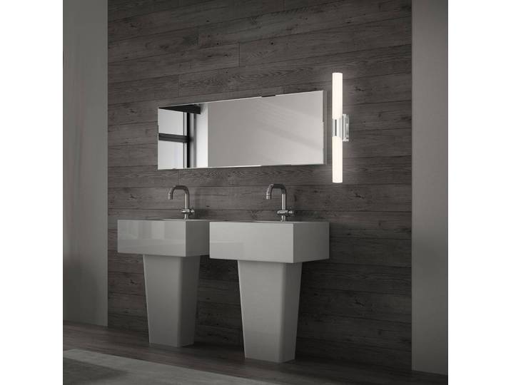 Briloner Wandlampe Klak Brilo, chrom / silber, für Badezimmer, Metall, Modern, Wandleuchte, Wandlampe Bad