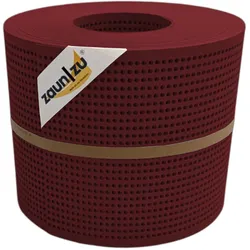 zaun zu® Sichtschutzstreifen PP Premium Gelocht 30 Prozent Streifen Bordeauxrot 26m