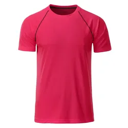 Funktions-Tshirt "JN496" - L - bright-pink/titan