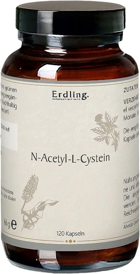 Nac N-acetyl-l-cystein Vegetarisch Kapseln Erdling 120stk