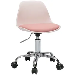 Kinderbürostuhl mit Rollen in Rosa Design STEEVY