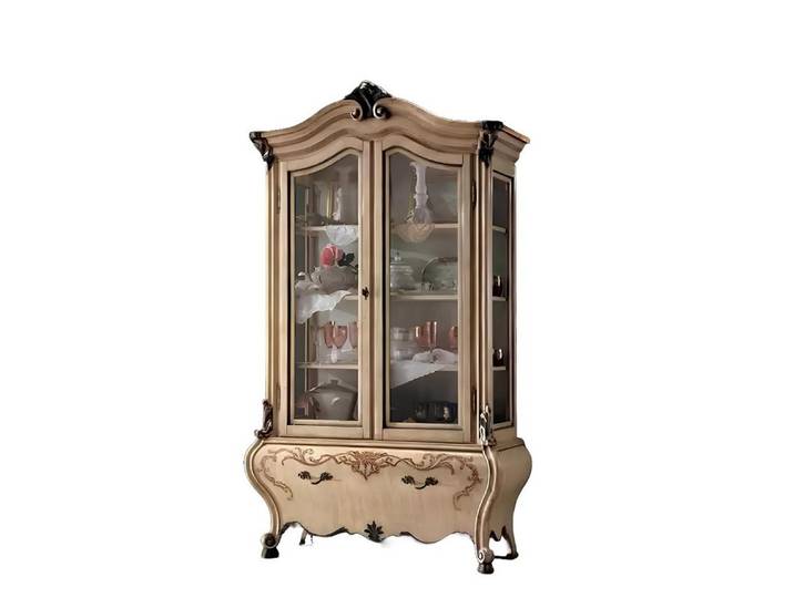 Xlmoebel Vitrine Italienisches Design-Regal aus hochwertigem Material in elegantem Stil (1-St., Vitrine) Hergestellt in Europa