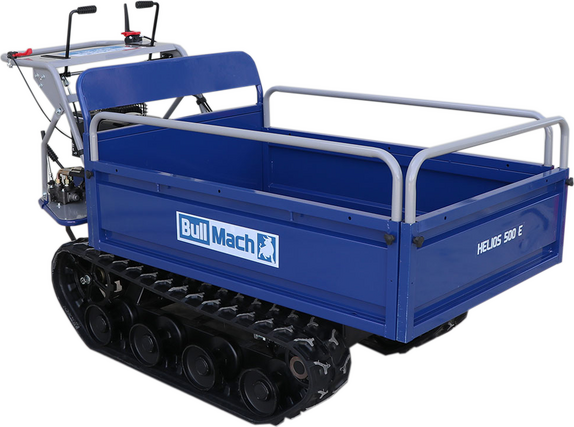Brouette à moteur à chenilles BullMach Helios 500 E - Caisson extensible hydraulique 500Kg