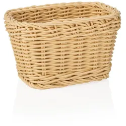 WAS Germany - Korb WEAVER PRO Tischkörbe, 17 x 11 x 9 cm, hellbeige, Polypropylen