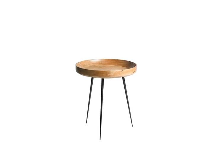 Mater Bowl medium Tisch Mango natur, schwarzes Gestell