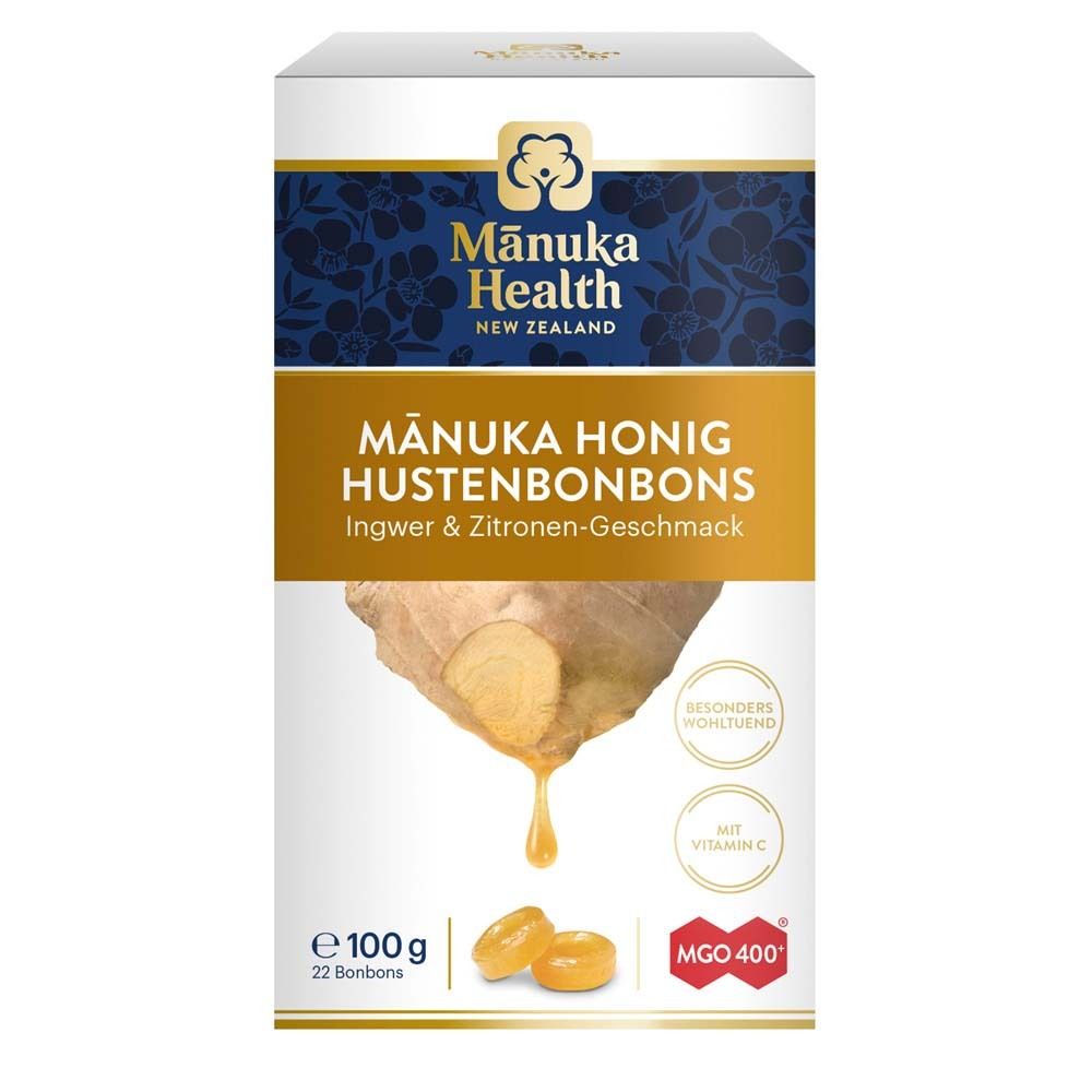 Manuka Health MGO 400+ Lutschbonb.Ingwer-Zitrone 100 g Bonbons