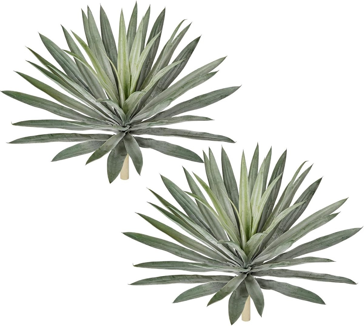 Nep Agave Plant - Kunstplant Struik - Groen - Breedte: 50 cm