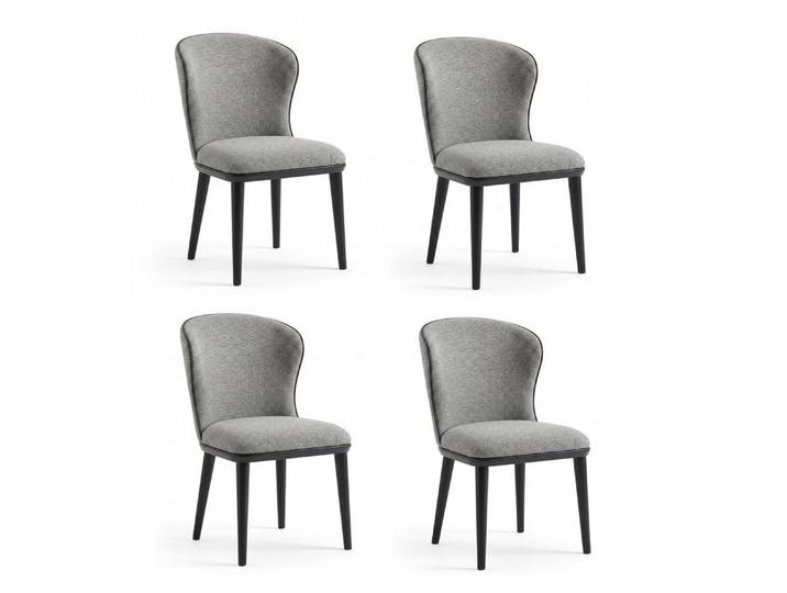 JVmoebel Sitzgruppe 4x Stühle Komfortabel Gepolstert Modern Bequem Hochwertig Elegant, Made in Europa