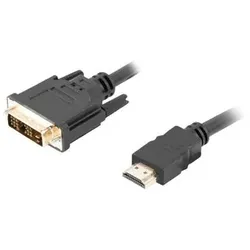 Lanberg CA-HDDV-10CC-0018-BK Videokabel-Adapter 1,8 m HDMI Typ A (Standard) DVI-D Schwarz
