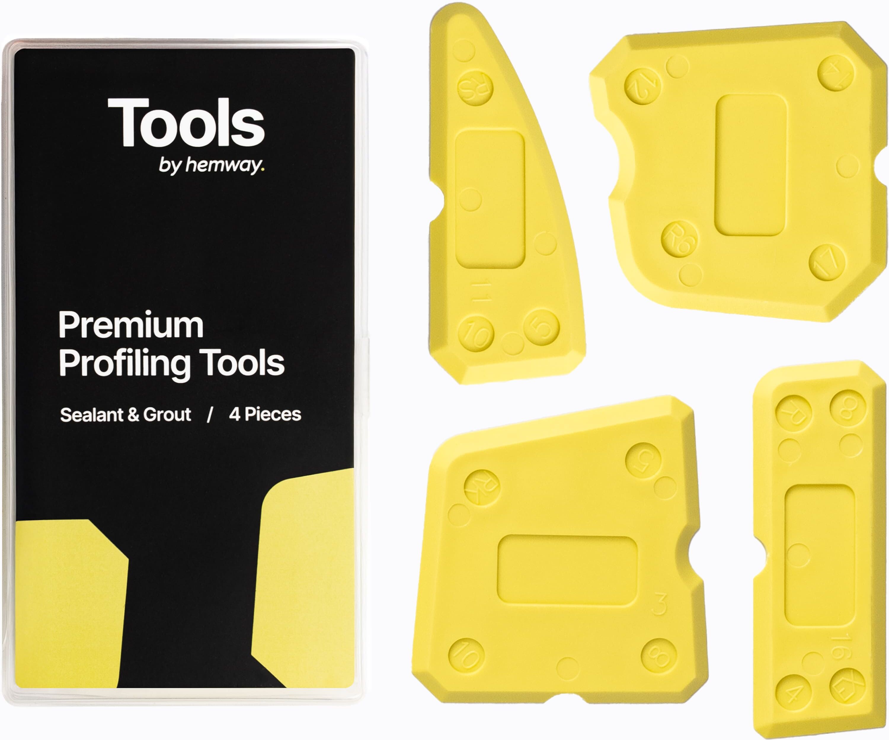 Hemway Premium Sealant Profiling Tool 4 Piece Kit