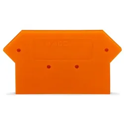 WAGO Abschlussplatte u. Zwischenplatte 282-317 orange