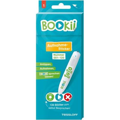 BOOKii® Aufnahme-Sticker neutral Paket 1, Nr. 001-120 (120 Stück)