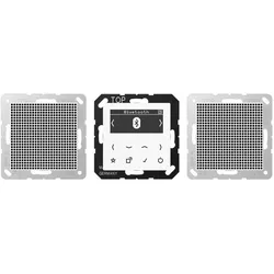 JUNG DABA2BTWW Smart Radio DAB (DAB+, FM, Bluetooth), Radio, Weiss