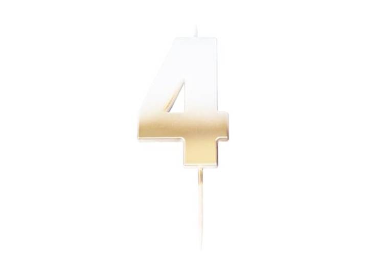 Ginger Ray Gouden Ombre 4 Nummer Verjaardagskaars Mix it Up