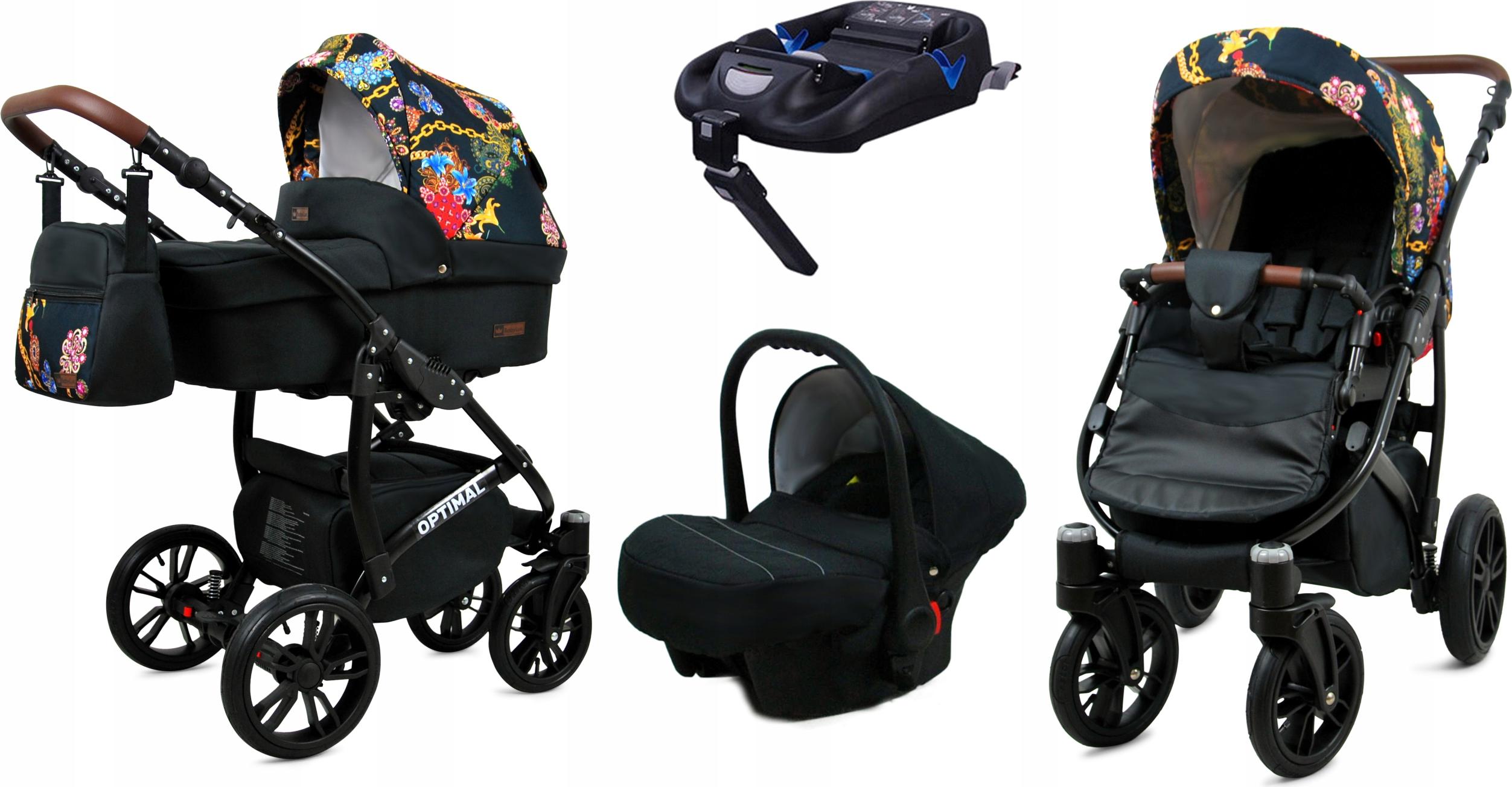 BabyLux Optimal | 4in1 Kinderwagen Set | Gold Chain | Kombikinderwagen | Kinderwagenset | Isofi