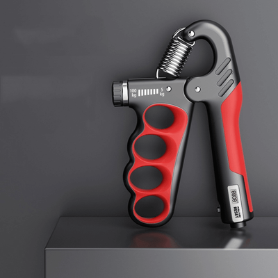 Everyday Crate Adjustable Hand Grip Strengthener 5 To 100kg Forearm Trainer For Strength, Rehab & Fitness electronic Counter Red