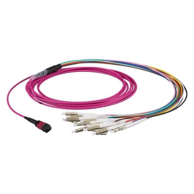 EFB Elektronik MTP-F/LC 12-Fasermatrix Patchkabel OM3,LSZH Aqua, 10m Anwendung: Geeignet für Übertragungsstrecken (10 m) (MTPF12LCOM3-10)