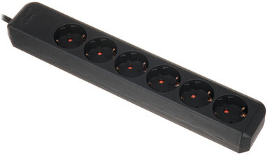 Brennenstuhl Eco-L 6 Way Split 1,5m BK