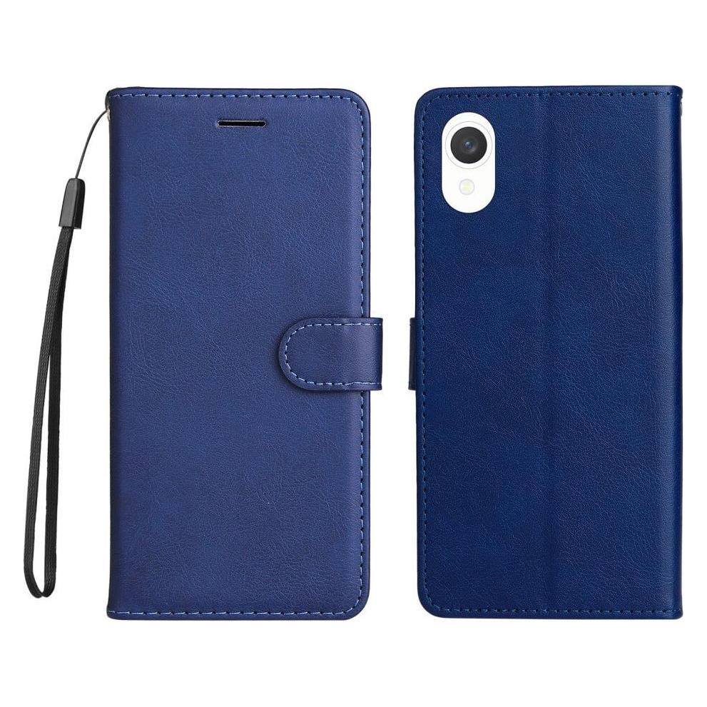 Cover-Discount Galaxy A23e - Leder Etui Hülle blau (Samsung Galaxy A23e) (660118820E)