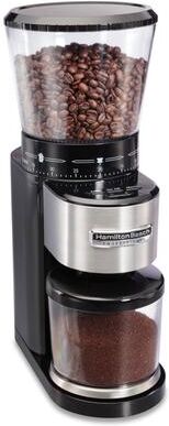 Hamilton Beach Professional Stainless Steel Conical Burr Digital Coffee Grinder