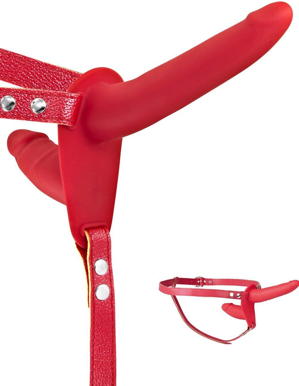 Fetish Tentation Double gode ceinture rouge