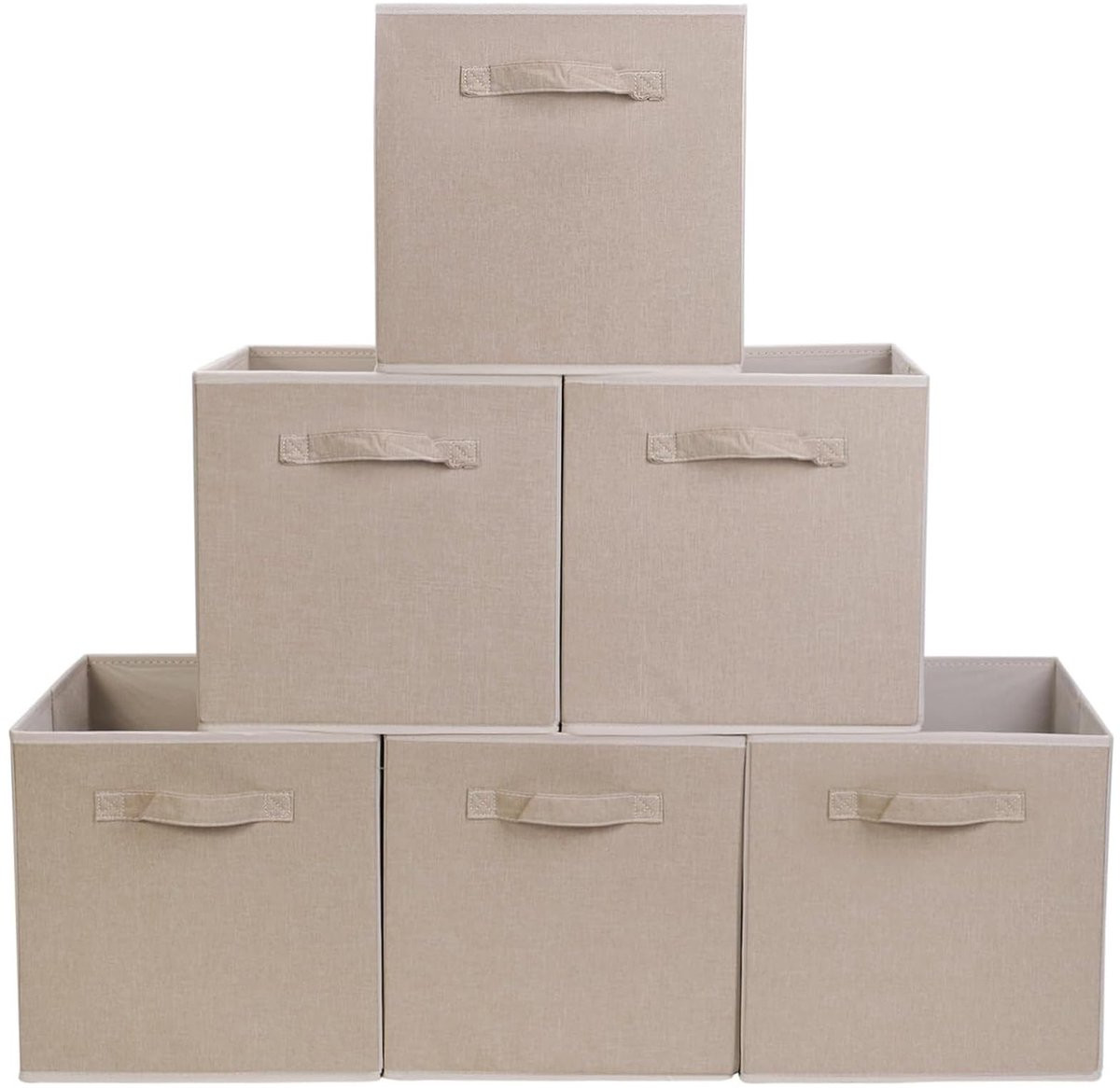 Omgoods Set van 6 Opvouwbare Opbergdozen voor Organisatie in Huis