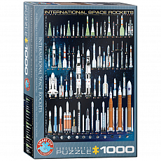eurographics Puzzle - Internationale Weltraumraketen - 1000 Teile 300959