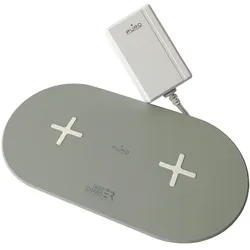 Puro Wireless Dual Charging Station, Wireless Charger, Weiss