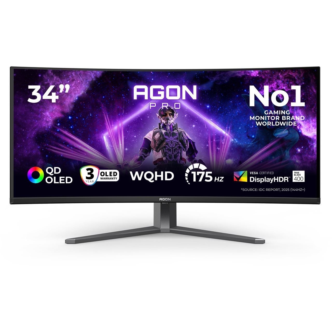 34" (86,36cm) AOC AGON AG346UCD schwarz 3440x1440 1xDisplayPort 1.4 / 2xHDMI 2.0
