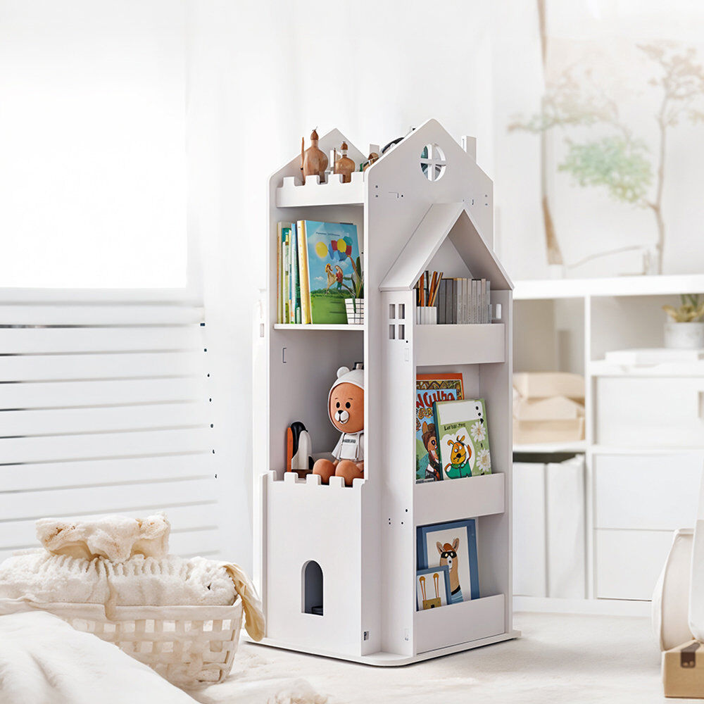 Harriet Bee 45 cm W Floating Shelf Bookcase White (4 Shelves) 106cm. H x 45cm. W x 45cm. D