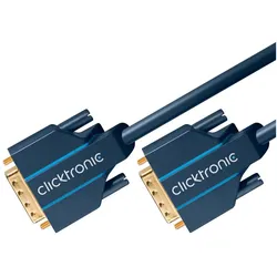 clicktronic Dvi — Dvi (5 m), Videokabel, Blau