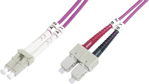DIGITUS - LWL Multimode Patchkabel, OM4, LC / SC
