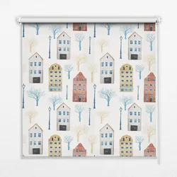 INNENROLLO - Fensterrollo - Rollo - 100x100 cm - Blöcke